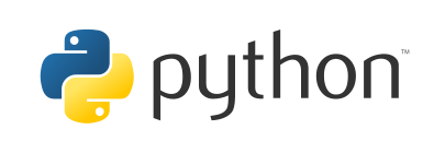 Python logo on white background Python logo on white background